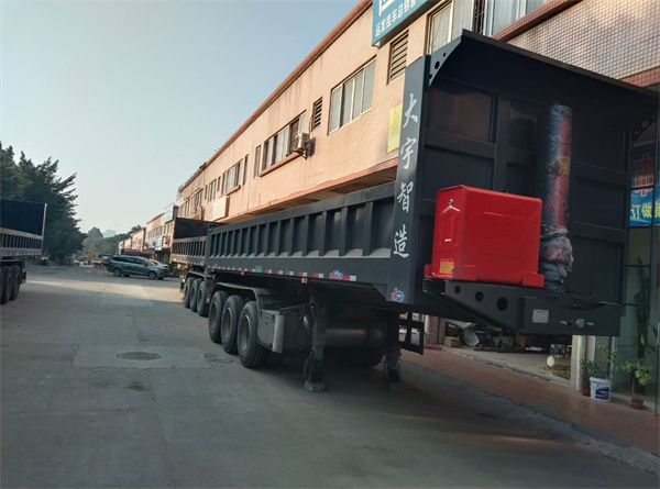 3-axle U-shaped rear dump trailer